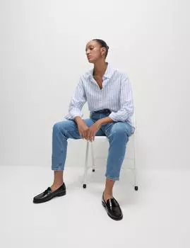 Джинсы для мам Marks & Spencer, средний синий