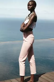 Джинсы для мамы с высокой талией z1975 ZARA, розовый