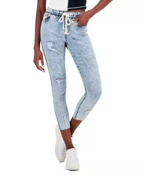 Джинсы для подростков с завязками и эластичной резинкой на талии Celebrity Pink