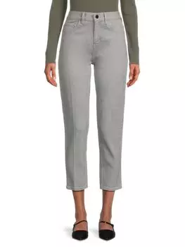 Джинсы до щиколотки со средней посадкой Treeca Theory, серый