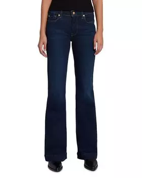 Джинсы Dojo Tailorless с высокой талией Flare, проверенные временем 7 For All Mankind, синий
