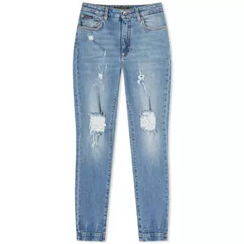 Джинсы Dolce & Gabbana Distressed, голубой
