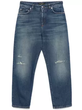 Джинсы Dolce & Gabbana с потертостями, синий