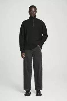 Джинсы "dome" с прямыми ногами COS, цвет Czarny z efektem gniecenia