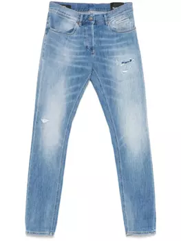 Джинсы DONDUP с эффектом потертости, синий