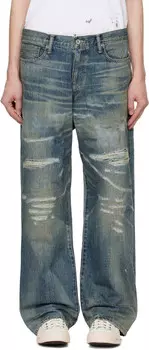 Джинсы DP Wide Blue Savage Denim Neighborhood
