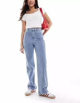 Джинсы Dr Denim Moxy прямого кроя в цвете «кейп» светло-серого цвета