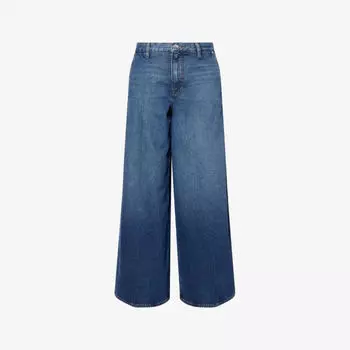 Джинсы драпированные Frame, темно-синий