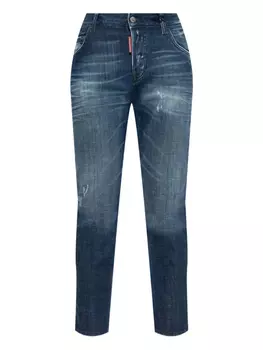 Джинсы DSQUARED2 с потертостями, синий