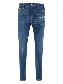 Джинсы DSQUARED2 с потертостями, синий
