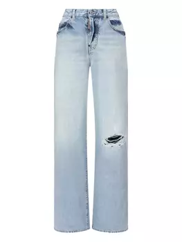 Джинсы DSQUARED2 с рваными деталями, синий