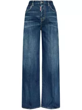 Джинсы DSQUARED2 с широкими штанинами, синий