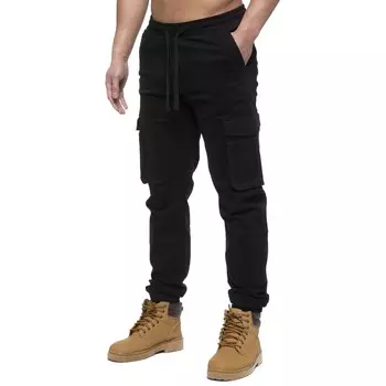 Джинсы-Джоггеры карго Enzo, черный