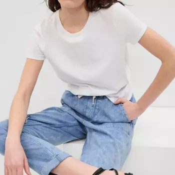 Джинсы easy-fit с завязками на шнурке Gap, синий