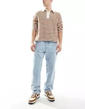 Джинсы Eddie свободного покроя цвета светло-голубой стирки Jack & Jones