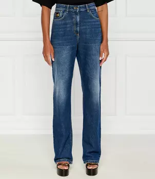 Джинсы Elisabetta Franchi Boyfriend fit, темно-синий