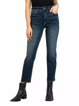 Джинсы Elizabeth High Rise Straight Leg Jeans в насыщенном темном цвете KUT FROM THE KLOTH, цвет resounding dark wash