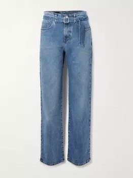 Джинсы Ellsworth прямого кроя с высокой посадкой и поясом Proenza Schouler, синий