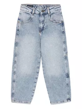 Джинсы Emporio Armani Kids с зауженными штанинами, синий