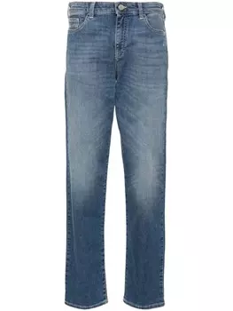 Джинсы Emporio Armani средней посадки, облегающие, синий