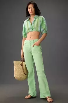 Джинсы Etica Amis Bootcut со средней посадкой, dusty aqua