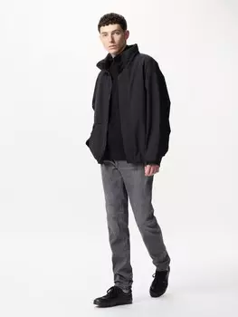 Джинсы ezy/длинные Uniqlo, серый