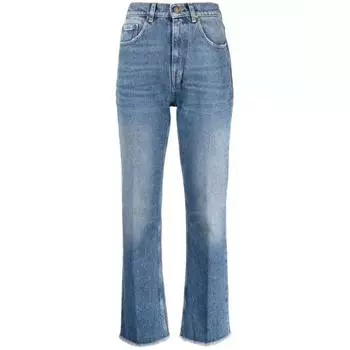 Джинсы faded cropped denim jeans Golden Goose, синий