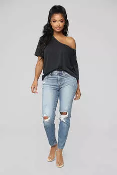 Джинсы Fashion Nova 9214, синий