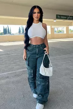 Джинсы Fashion Nova DT14MDP, зеленый