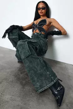 Джинсы Fashion Nova DT14MDPT, зеленый