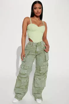 Джинсы Fashion Nova DT14U, зеленый