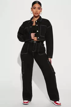 Джинсы Fashion Nova FN07216B, черный