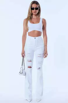 Джинсы Fashion Nova JN22020601BTD, белый