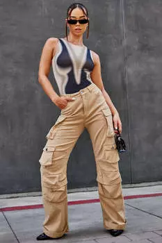 Джинсы Fashion Nova LP10662BFN, хаки