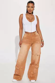 Джинсы Fashion Nova NWB10, загар