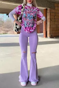 Джинсы Fashion Nova P1708MD, лавандовый