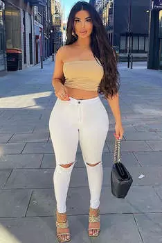 Джинсы Fashion Nova P831, белый