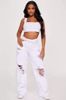 Джинсы Fashion Nova RH072215, белый