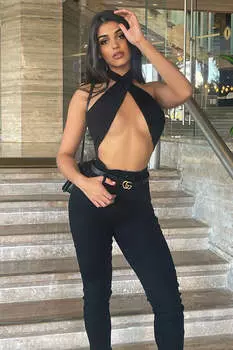 Джинсы Fashion Nova UJD8T, черный