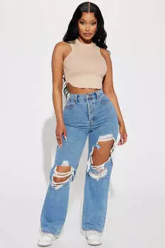 Джинсы Fashion Nova WV17835RSMD, синий