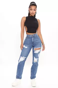 Джинсы Fashion Nova ZD503001DRM, синий