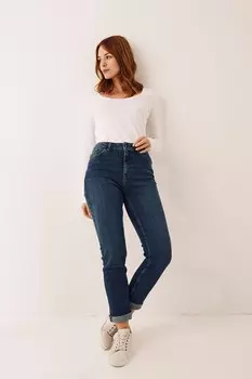 Джинсы FatFace Chesham Girlfriend Fat Face, синий