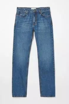 Джинсы FatFace прямого кроя с эффектом потертости Fat Face, синий