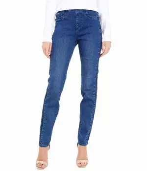 Джинсы FDJ French Dressing Jeans, Statement Denim Pull-On Cigarette Leg in Mid Indigo