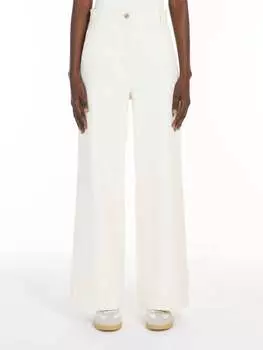 Джинсы Filtro Cotton Bull Denim цвета экрю Weekend Max Mara, цвет ecru