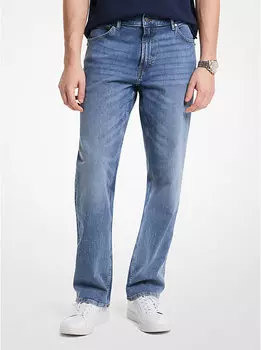 Джинсы Finn прямого кроя из денима Michael Kors, синий