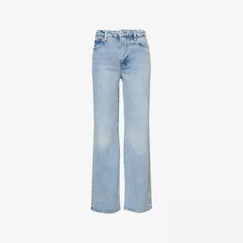 Джинсы Frame с вышивкой, светло-голубой