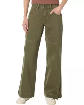 Джинсы Free People Benji Relaxed Wide Leg, цвет Army