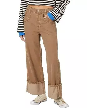 Джинсы Free People Final Countdown Mid-Rise, цвет Tumbleweed