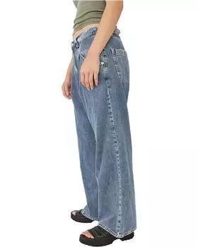 Джинсы Free People Luca Super Slouch Jeans, цвет Alabaster Blue